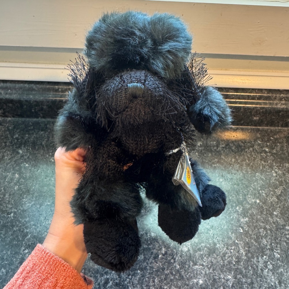 Ganz Webkinz Black Poodle Plush Stuffed Animal HM191 New